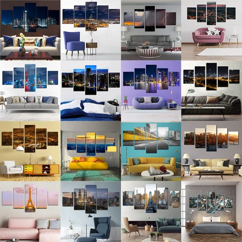 5 Pieces City Construction Scenery HD Prints Canvas Wall Art Modern Landscape Painting Modular Pictures For Living Room Home Dec
5 Pieces City Construction Scenery HD Prints Canvas Wall Art Modern Landscape Painting Modular Pictures For Living Room Home Dec