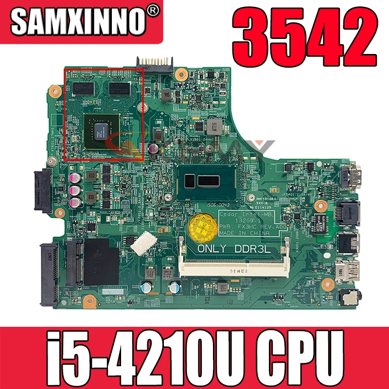 Оригинальная материнская плата для ноутбука DELL Inspiron 3542 i5-4210U материнская плата CN-066KRV 066KRV 13269-1 SR1EF N16V-GM-B1 DDR3
Оригинальная материнская плата для ноутбука DELL Inspiron 3542 i5-4210U материнская плата CN-066KRV 066KRV 13269-1 SR1EF N16V-GM-B1 DDR3