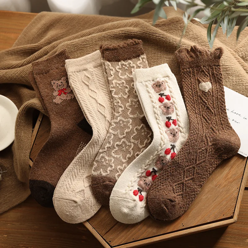 Women Socks Cotton Bear Cartoon Sock Woman Colorful Unisex High Funny Novelty Ladies Sox Spring Autumn Female Trendy Calcetines
Women Socks Cotton Bear Cartoon Sock Woman Colorful Unisex High Funny Novelty Ladies Sox Spring Autumn Female Trendy Calcetines