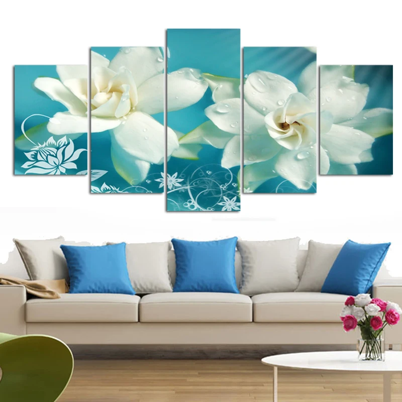 5 Pcs blue orchid flowers Print modern home decor wall art picture oil Painting on canvas for Living room(No Frame)
5 Pcs blue orchid flowers Print modern home decor wall art picture oil Painting on canvas for Living room(No Frame)
