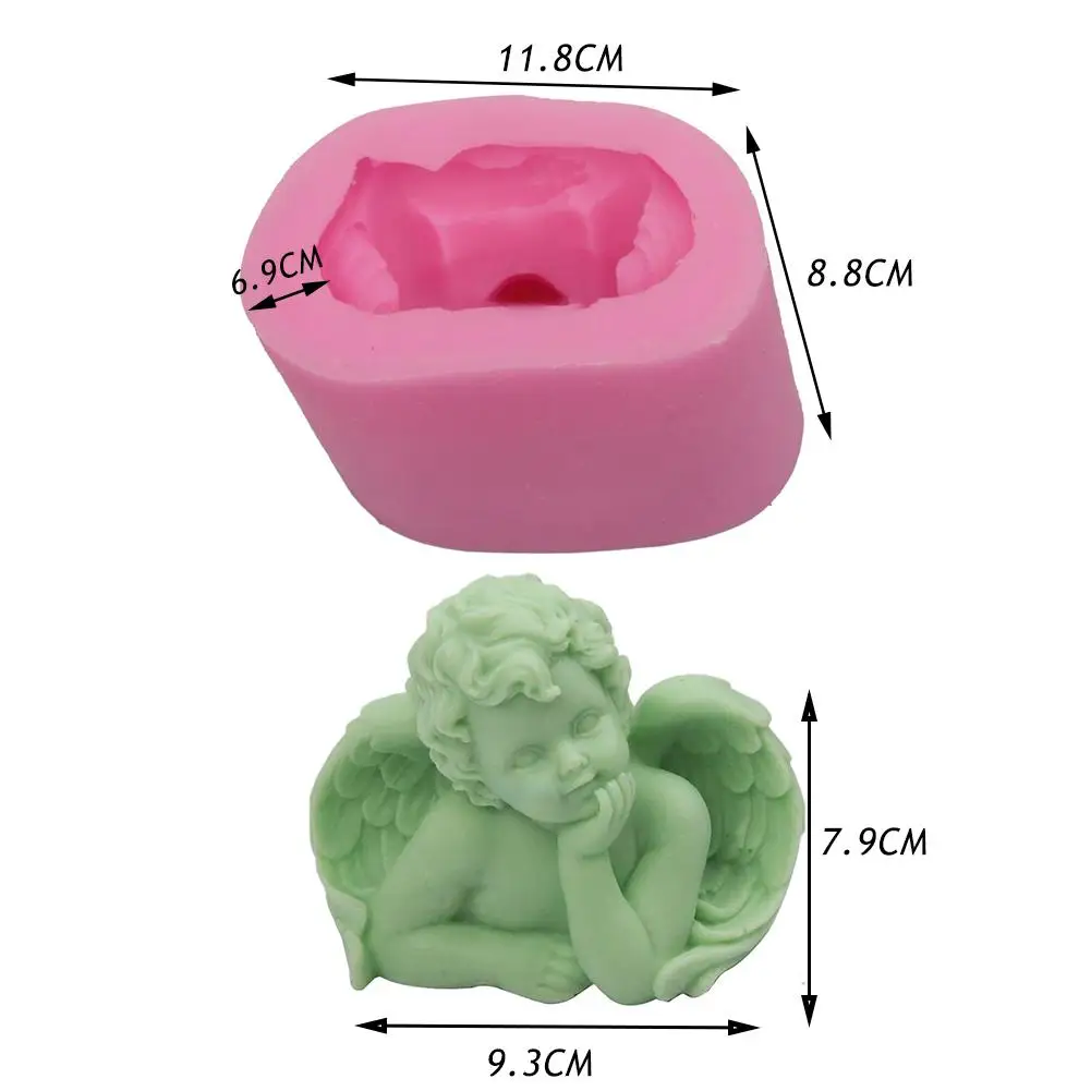 Silicone Mold 3D Angel Candle Mould For DIY Candle Soap Making Cake Decorating Baking Tool Baking Moulds Candle Making Model
Silicone Mold 3D Angel Candle Mould For DIY Candle Soap Making Cake Decorating Baking Tool Baking Moulds Candle Making Model