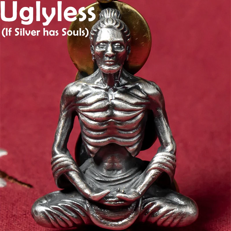 Uglyless 999 Silver Ascetic Practice Real Spiritual Practitioner Pendants Necklaces Skinny Men Meditating Jewelry Novel NO Chain
Uglyless 999 Silver Ascetic Practice Real Spiritual Practitioner Pendants Necklaces Skinny Men Meditating Jewelry Novel NO Chain