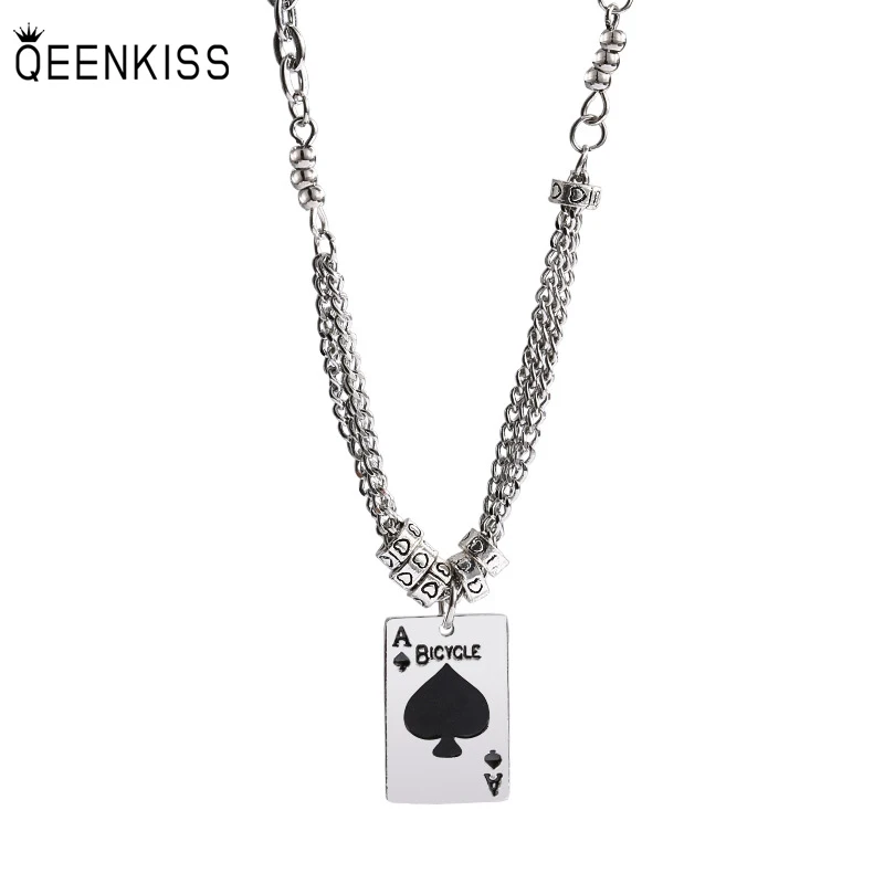 QEENKISS NC7131 Fine Jewelry Wholesale Fashion Trendy Woman Birthday Wedding Gift Square Spade Titanium steel Pendant Necklace
QEENKISS NC7131 Fine Jewelry Wholesale Fashion Trendy Woman Birthday Wedding Gift Square Spade Titanium steel Pendant Necklace
