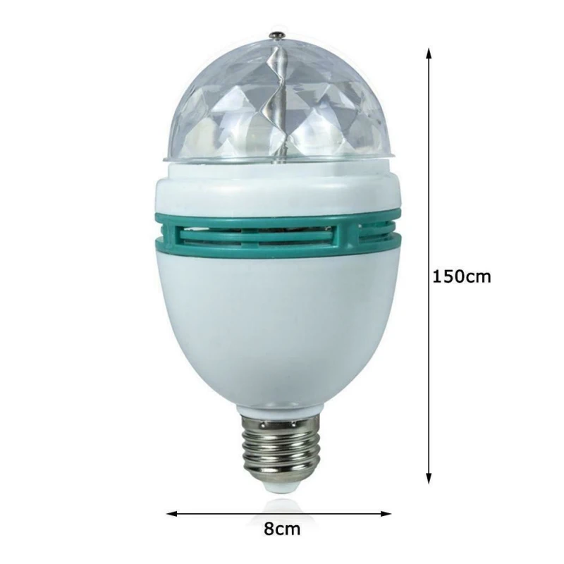 E27 3W Colorful Auto Rotating RGB LED Bulb Stage Light Party Lamp Disco For Home Decoration Lighting Lamps
E27 3W Colorful Auto Rotating RGB LED Bulb Stage Light Party Lamp Disco For Home Decoration Lighting Lamps