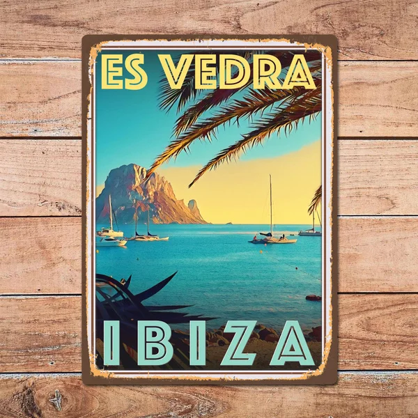 Spain Ibiza ES Vidra Metal Tin Sign Metal Signage Family Room Wall Decoration Retro Vintage Style Travel Poster christmas gift
Spain Ibiza ES Vidra Metal Tin Sign Metal Signage Family Room Wall Decoration Retro Vintage Style Travel Poster christmas gift