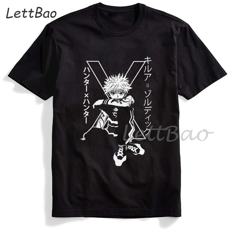 Новинка Killua Zoldyck футболка для мужчин хлопковая красивая футболка с круглым вырезом с коротким рукавом Hunter X Hunter женская футболка приталенна...
Новинка Killua Zoldyck футболка для мужчин хлопковая красивая футболка с круглым вырезом с коротким рукавом Hunter X Hunter женская футболка приталенна...