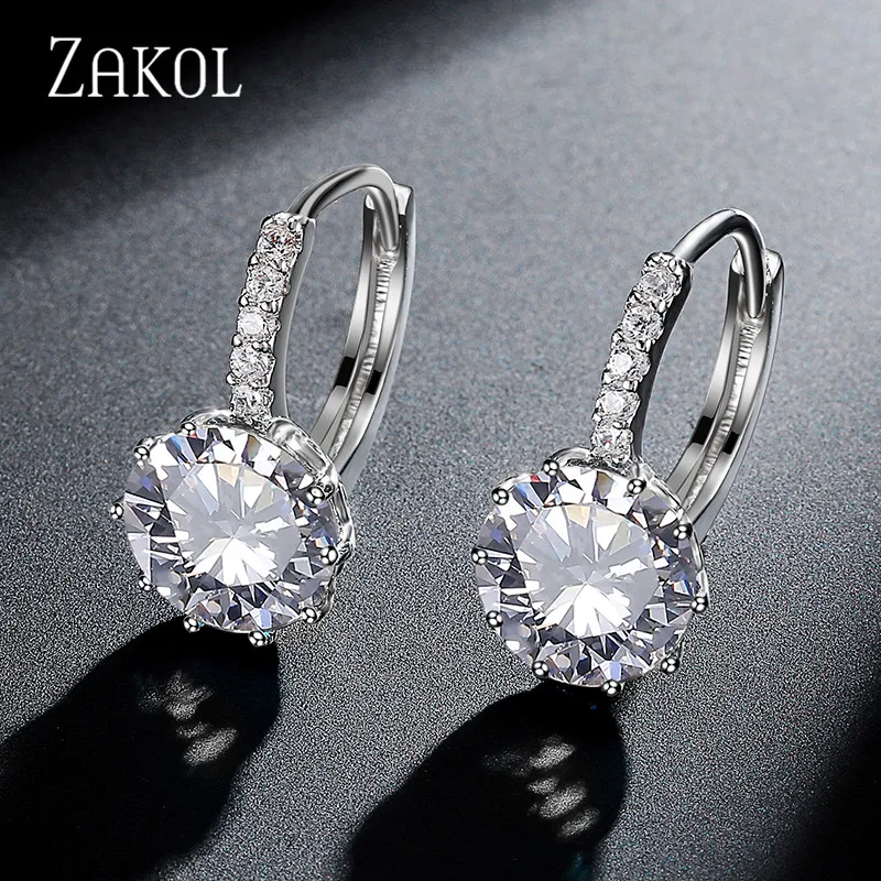 ZAKOL Fashion AAA CZ Zirconia Element Stud Earrings For Women Hot Sale Round Crysyal Ear Jewelry Wholesale Factory Price FSEP104
ZAKOL Fashion AAA CZ Zirconia Element Stud Earrings For Women Hot Sale Round Crysyal Ear Jewelry Wholesale Factory Price FSEP104