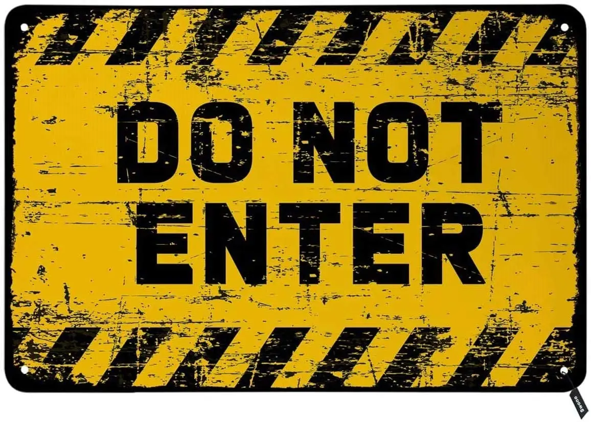 Do Not Enter Danger Warning Tin SignsStop Halt Allowed Attention Forbidden Caution or Admittance Signs Vintage Metal Tin Sign
Do Not Enter Danger Warning Tin SignsStop Halt Allowed Attention Forbidden Caution or Admittance Signs Vintage Metal Tin Sign