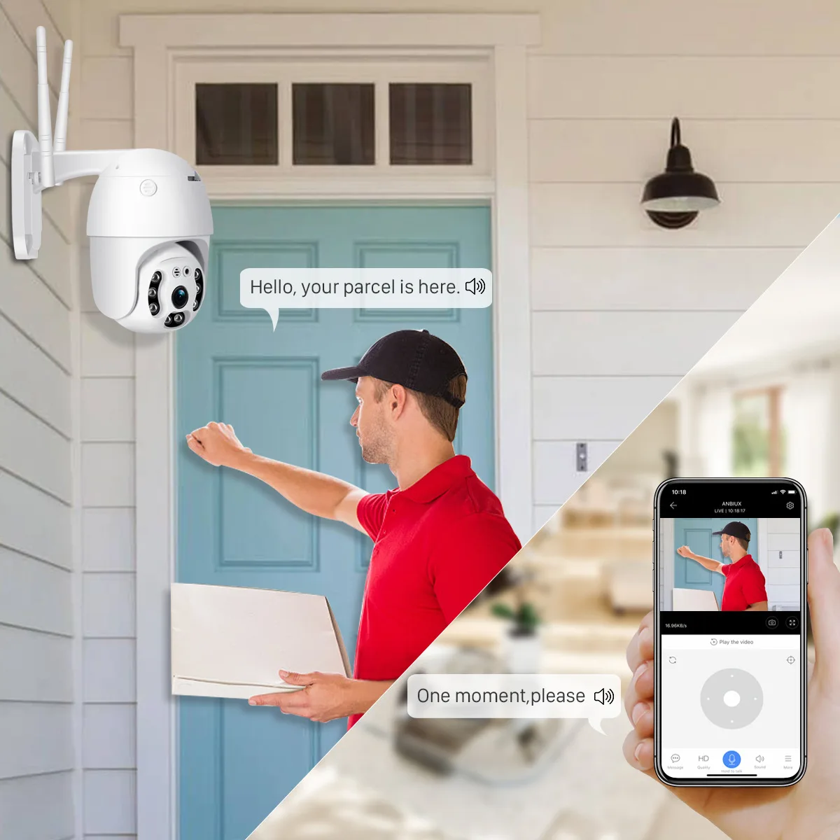 1080P Wifi Camera IP Outdoor Waterproof Surveillance Camera Security PTZ External CCTV Camera Auto Tracking Light Night Vision
1080P Wifi Camera IP Outdoor Waterproof Surveillance Camera Security PTZ External CCTV Camera Auto Tracking Light Night Vision