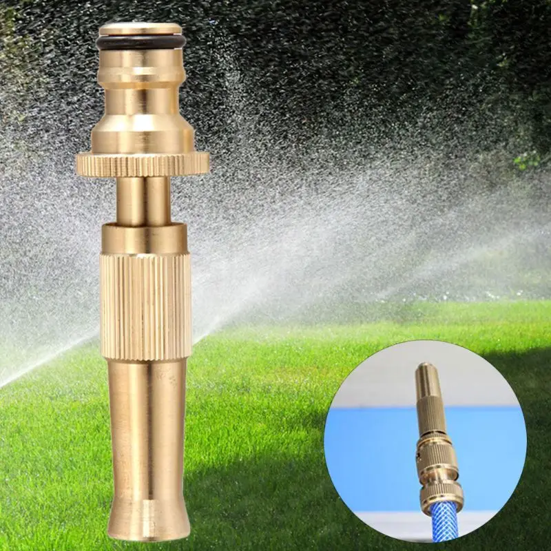 Garden Irrigation Spray Adjustable Brass Hose Sprinkler Nozzle System for Car Wash Lawn Watering Flowers Drip Irrigation
Garden Irrigation Spray Adjustable Brass Hose Sprinkler Nozzle System for Car Wash Lawn Watering Flowers Drip Irrigation