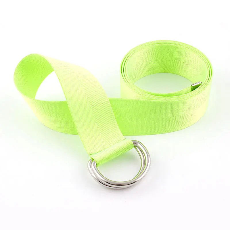 New double ring D-shaped metal buckle belt ladies fashion street wild belt punk canvas belt men and women jeans decoration 
New double ring D-shaped metal buckle belt ladies fashion street wild belt punk canvas belt men and women jeans decoration