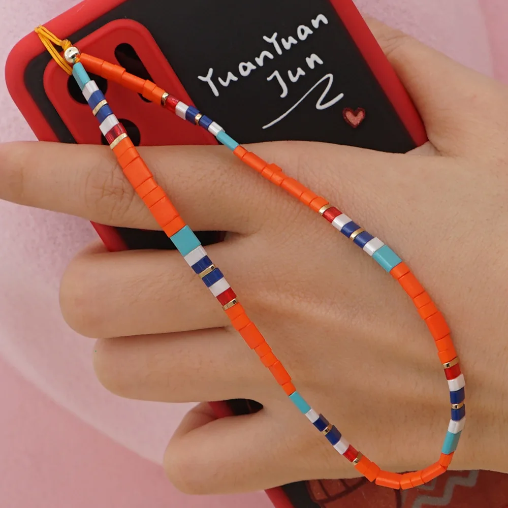 New Colorful Tila Bead Mobile Phone Chain Cellphone Strap Anti-lost Lanyard For Women Summer Jewelry Phone Accessories
New Colorful Tila Bead Mobile Phone Chain Cellphone Strap Anti-lost Lanyard For Women Summer Jewelry Phone Accessories