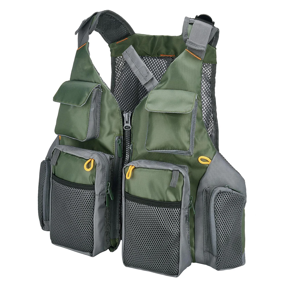 Outdoor Fishing Vest Breathable Fly Fishing Waistcoat Adjustable Shoulder Pockets Bearing Life Safety Jacket Fishing Accessory
Outdoor Fishing Vest Breathable Fly Fishing Waistcoat Adjustable Shoulder Pockets Bearing Life Safety Jacket Fishing Accessory