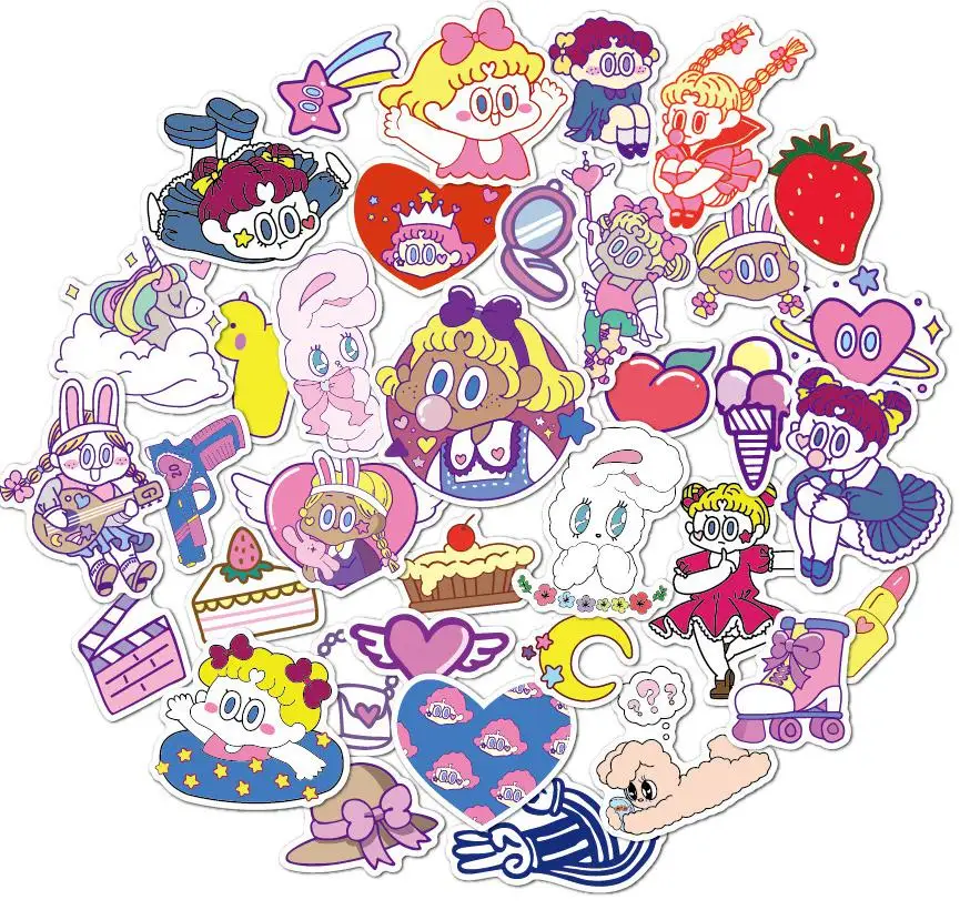 10/30/50pcs Korean Bubble Girl Ins Cute Cartoon Window Wall Water Cup Trolley Popular Decorative Sticker Mobile Phone Flat
10/30/50pcs Korean Bubble Girl Ins Cute Cartoon Window Wall Water Cup Trolley Popular Decorative Sticker Mobile Phone Flat
