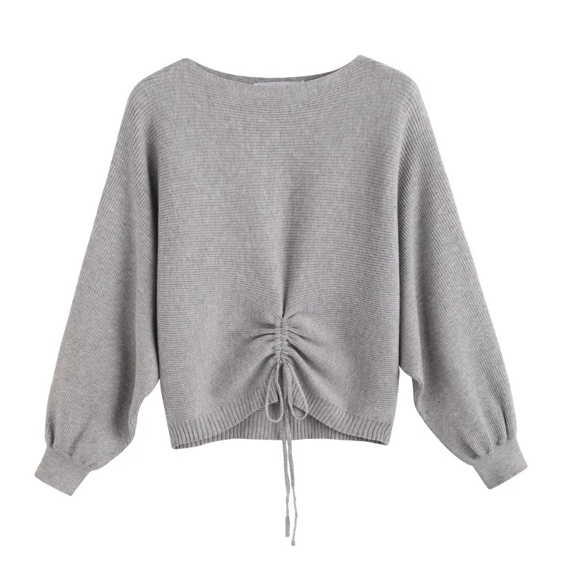 2020 Spring Autumn Women's New Loose Fitting Pullover Long Sleeve Korean One Line Collar Sweater Bowknot for Women
2020 Spring Autumn Women's New Loose Fitting Pullover Long Sleeve Korean One Line Collar Sweater Bowknot for Women