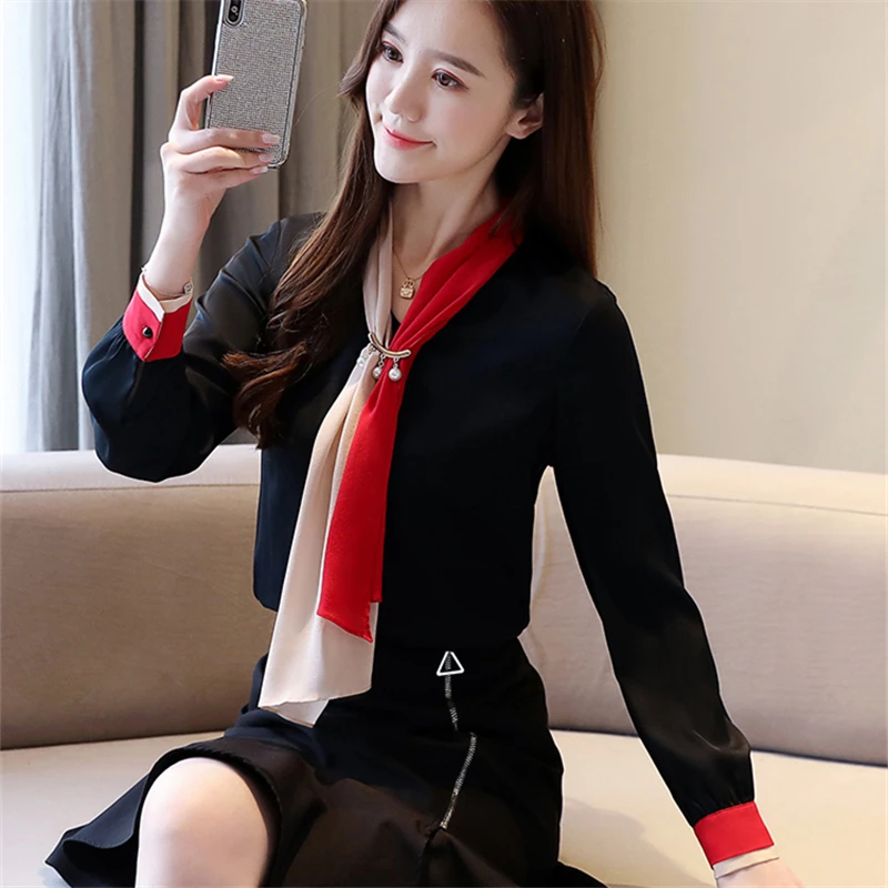 Chiffon Blouses Women Clothes Plain V-Neck 2021 New Fashion Spring Long Sleeve Temperament Shirts Casual Loose Ladies Tops
Chiffon Blouses Women Clothes Plain V-Neck 2021 New Fashion Spring Long Sleeve Temperament Shirts Casual Loose Ladies Tops