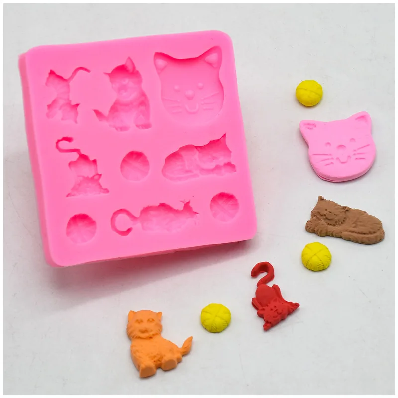 1pc 9 Hole Cat, Lazy Cat, Wool Ball Silicone DIY Kitten Cake Decorating Tools Candy Polymer Clay Chocolate Gumpaste Moulds
1pc 9 Hole Cat, Lazy Cat, Wool Ball Silicone DIY Kitten Cake Decorating Tools Candy Polymer Clay Chocolate Gumpaste Moulds