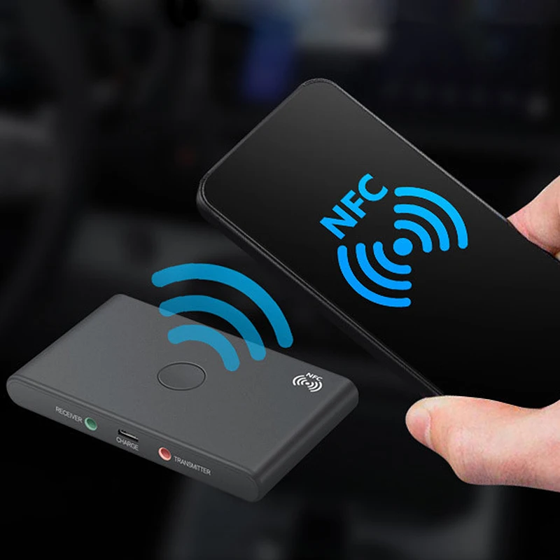 Приемник Bluetooth 5 0 с NFC 3 мм AUX RCA Hi-Fi беспроводной адаптер автоматическое ВКЛ./ВЫКЛ. 4 2