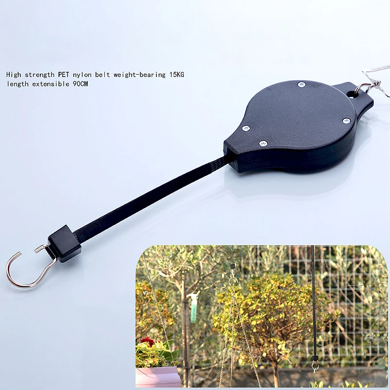 1Pcs Retractable Hanging Plant Basket Pulley Pull Down Hanger Lower Hanger Pulley Adjustable Garden Baskets Pots Hooks For Home
1Pcs Retractable Hanging Plant Basket Pulley Pull Down Hanger Lower Hanger Pulley Adjustable Garden Baskets Pots Hooks For Home