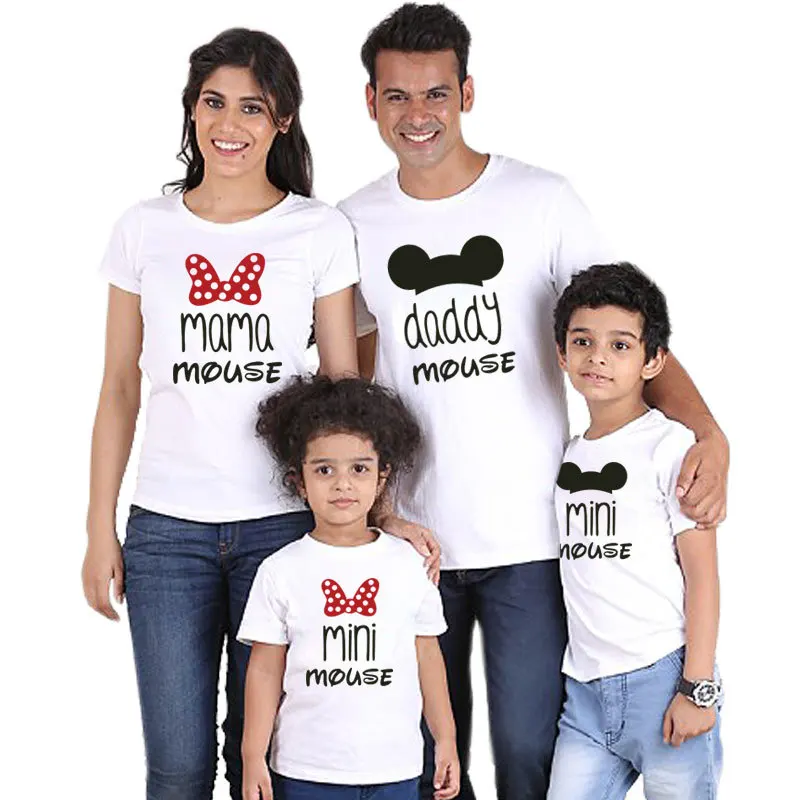 Cartoon Family Matching T-shirts Daddy Mommy and Me Clothes Short Sleeve Mother Daughter Father Son Cotton Tops Adult Kid Tshirt
Cartoon Family Matching T-shirts Daddy Mommy and Me Clothes Short Sleeve Mother Daughter Father Son Cotton Tops Adult Kid Tshirt