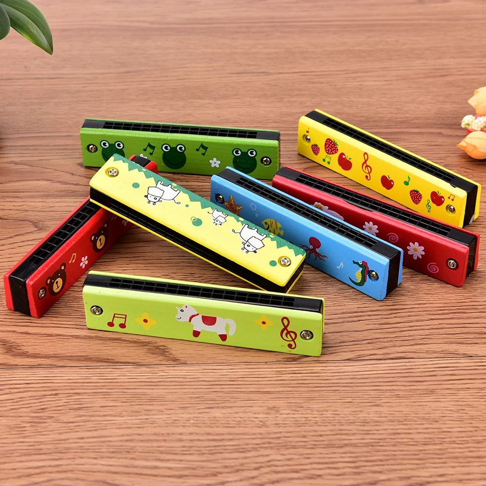 IRIN Cartoon Painted Wooden Harmonica Children Musical Educational Music Toys Instrument Educational Random Color 
IRIN Cartoon Painted Wooden Harmonica Children Musical Educational Music Toys Instrument Educational Random Color