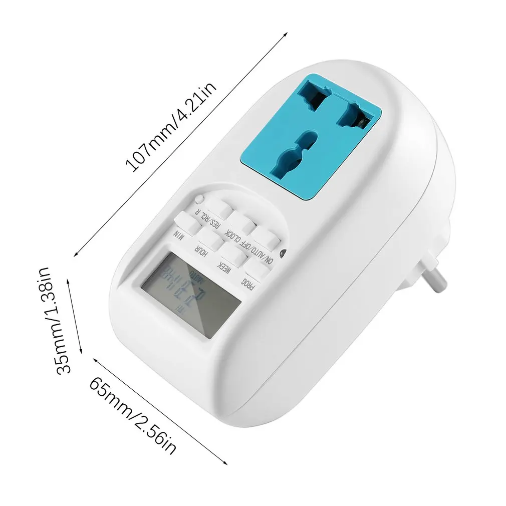 1pcs EU Plug New Energy Saving Timer Programmable Electronic Timer Socket Digital Timer Household Appliances For Home Devices
1pcs EU Plug New Energy Saving Timer Programmable Electronic Timer Socket Digital Timer Household Appliances For Home Devices