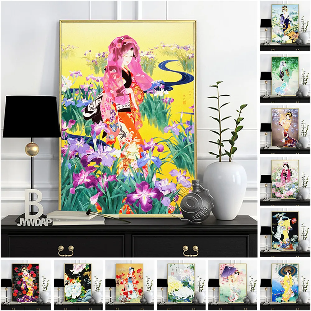 Haruyo Morita Poster, Morita Kimono Figure Painting, Haruyo Japan Classical Female Wall Stickers, Japanese Elegant Woman Mural
Haruyo Morita Poster, Morita Kimono Figure Painting, Haruyo Japan Classical Female Wall Stickers, Japanese Elegant Woman Mural