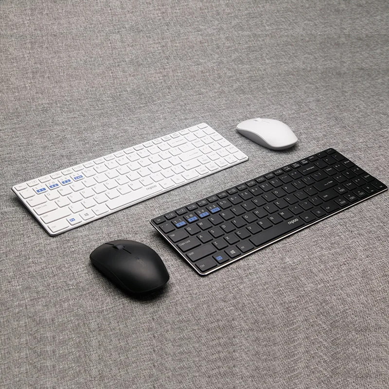 Rapoo 9300M 4.9mm Ultra Slim Portable Mute Wireless Keyboard and Mouse Combo support Bluetooth 3.0/4.0 & 2.4G Connect 3 Devices
Rapoo 9300M 4.9mm Ultra Slim Portable Mute Wireless Keyboard and Mouse Combo support Bluetooth 3.0/4.0 & 2.4G Connect 3 Devices