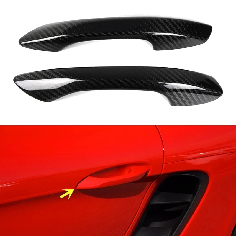 2Pcs Real Carbon Fiber Car Outer Door Handle Cover Trim for-Porsche 718 Boxster Cayman 2016 2017 2018 2019
2Pcs Real Carbon Fiber Car Outer Door Handle Cover Trim for-Porsche 718 Boxster Cayman 2016 2017 2018 2019