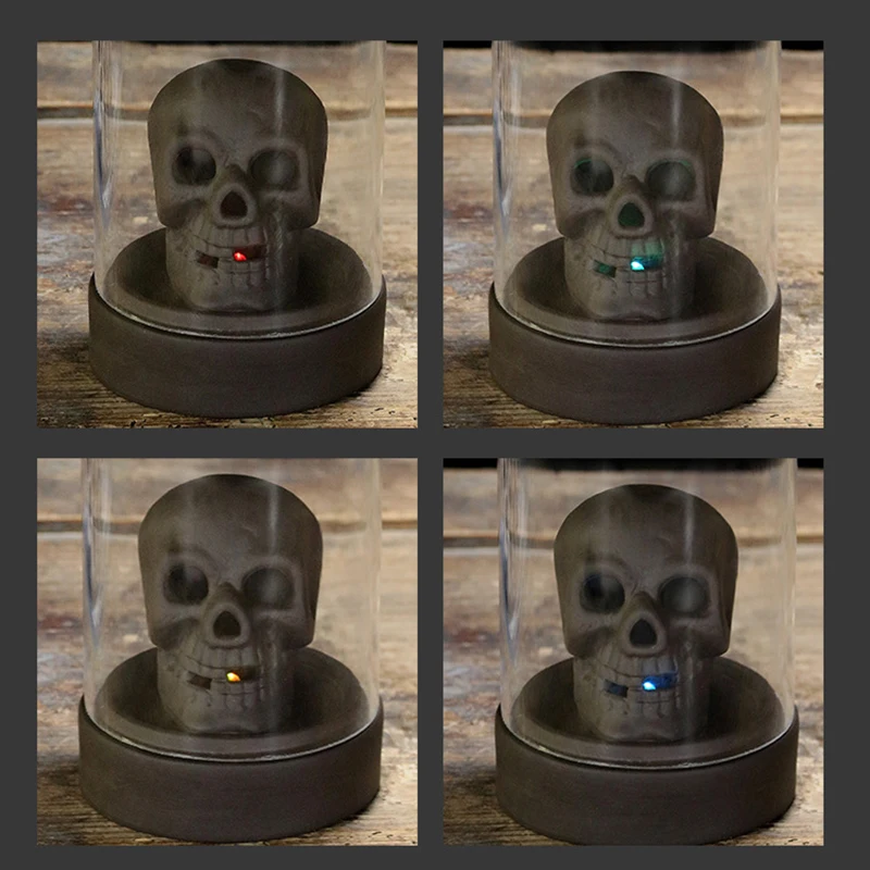 Eternal Skull Pumpkin Incense Burners with LED Light Ceramic Home Backflow Incense Burners SEC88
Eternal Skull Pumpkin Incense Burners with LED Light Ceramic Home Backflow Incense Burners SEC88