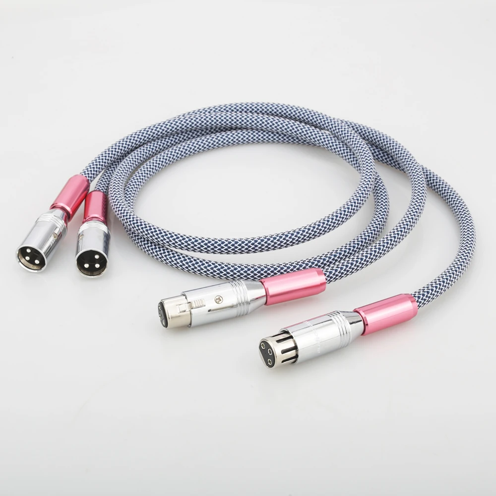 High Quality Audiocrast A10+XW62 Hi-end HIFI PVC Silver Pure Copper OFC Female XLR to Male XLR RCA jack Audio Cables Wire Line
High Quality Audiocrast A10+XW62 Hi-end HIFI PVC Silver Pure Copper OFC Female XLR to Male XLR RCA jack Audio Cables Wire Line