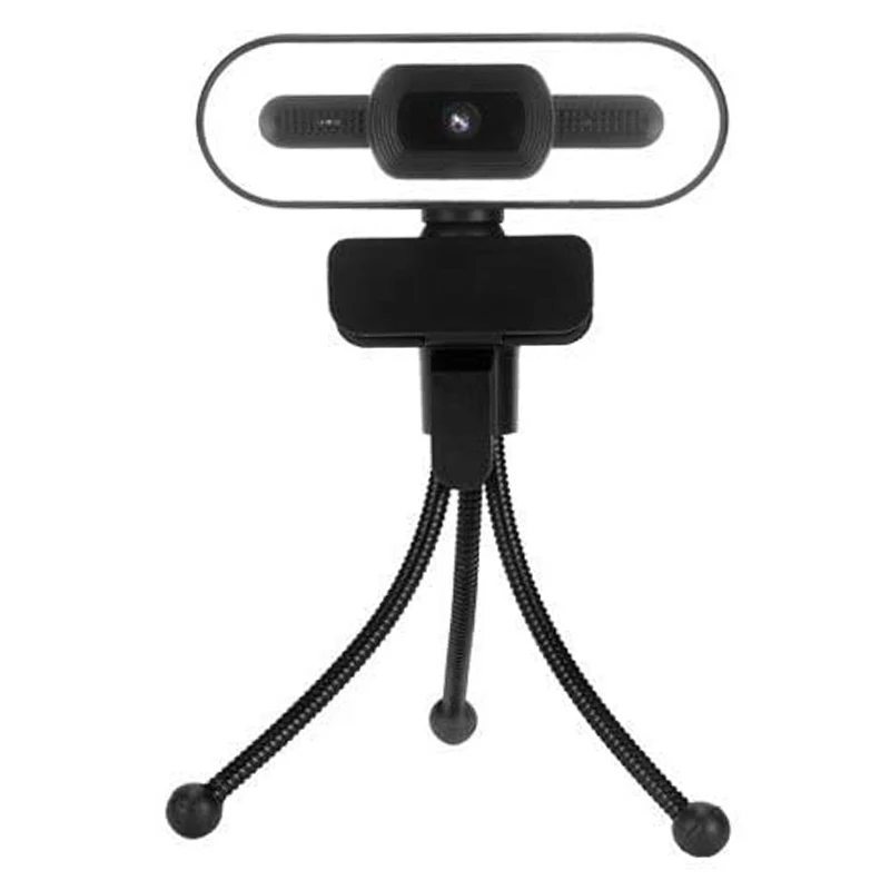 2K Full HD Webcam with Microphone, Autofocus Streaming USB Webcam with Ring Light Computer Camera with Tripod Stand
2K Full HD Webcam with Microphone, Autofocus Streaming USB Webcam with Ring Light Computer Camera with Tripod Stand