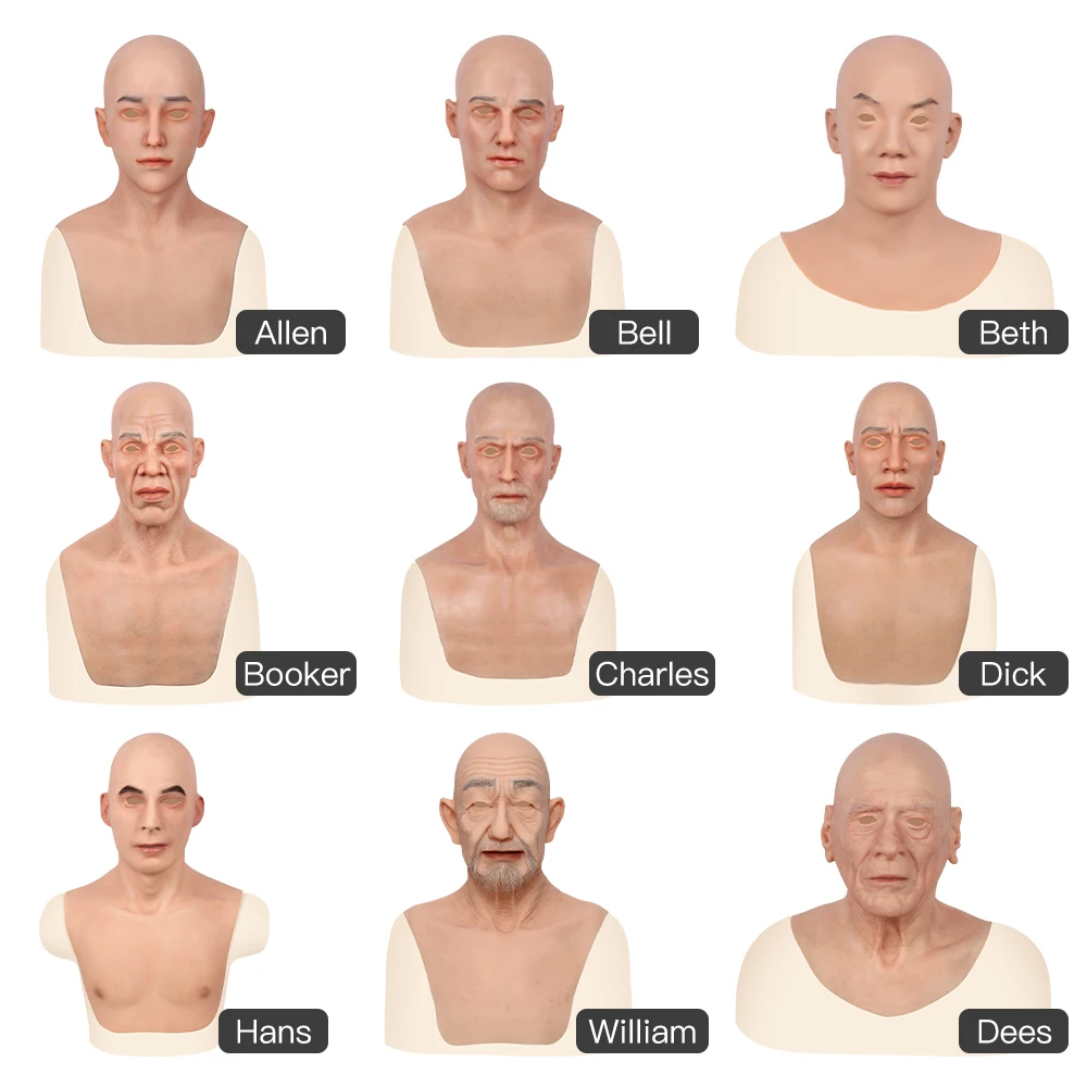 BIG SALE Different Male Face Mask Realistic Soft Silicone Mask Prank Mask For Crossdresser Transgender Can Add More Beard
BIG SALE Different Male Face Mask Realistic Soft Silicone Mask Prank Mask For Crossdresser Transgender Can Add More Beard