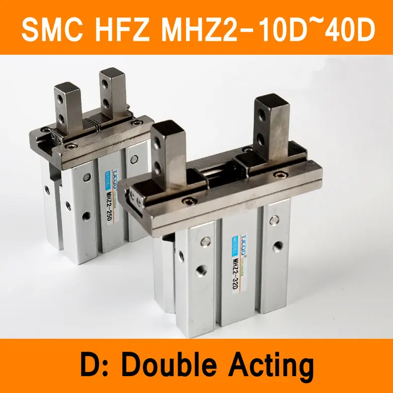 

HFZ MHZ2 10D 16D 20D 25D 32D 40D Double Acting Air Gripper Pneumatic Finger Cylinder SMC Type Aluminium Clamps Bore 10-40mm