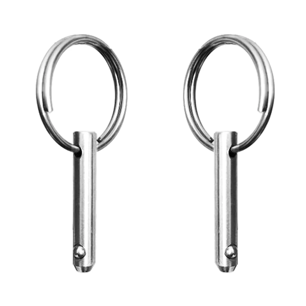 2 Pcs Quick Release Pin 1/4inch Diameter, 316 Stainless Steel, Bimini Top Pins, Marine Hardware, 6x38mm
2 Pcs Quick Release Pin 1/4inch Diameter, 316 Stainless Steel, Bimini Top Pins, Marine Hardware, 6x38mm