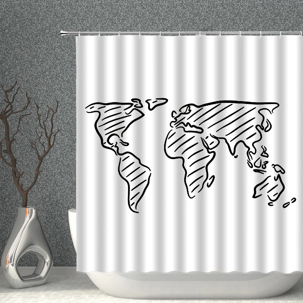 Занавеска для душа с рисунком, креативная водонепроницаемая ткань из полиэстера с крючками, с рисунком животных, растений, короны, аксессуары для ванной комнаты
Занавеска для душа с рисунком, креативная водонепроницаемая ткань из полиэстера с крючками, с рисунком животных, растений, короны, аксессуары для ванной комнаты