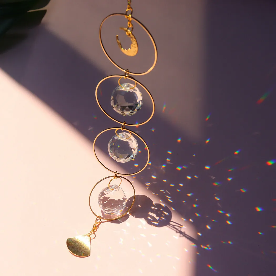 Rainbow Wind Chime Ornament Transparent Crystal Ball Feng Shui Pendant Outdoor Home Garden Decoration
Rainbow Wind Chime Ornament Transparent Crystal Ball Feng Shui Pendant Outdoor Home Garden Decoration