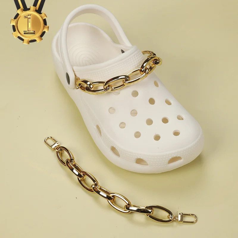 New Gold Chain Croc Charms Designer DIY 6-Style Rhinestone Decaration Accessories for CROC JIBB Clogs Kids Women Girls Gifts
New Gold Chain Croc Charms Designer DIY 6-Style Rhinestone Decaration Accessories for CROC JIBB Clogs Kids Women Girls Gifts