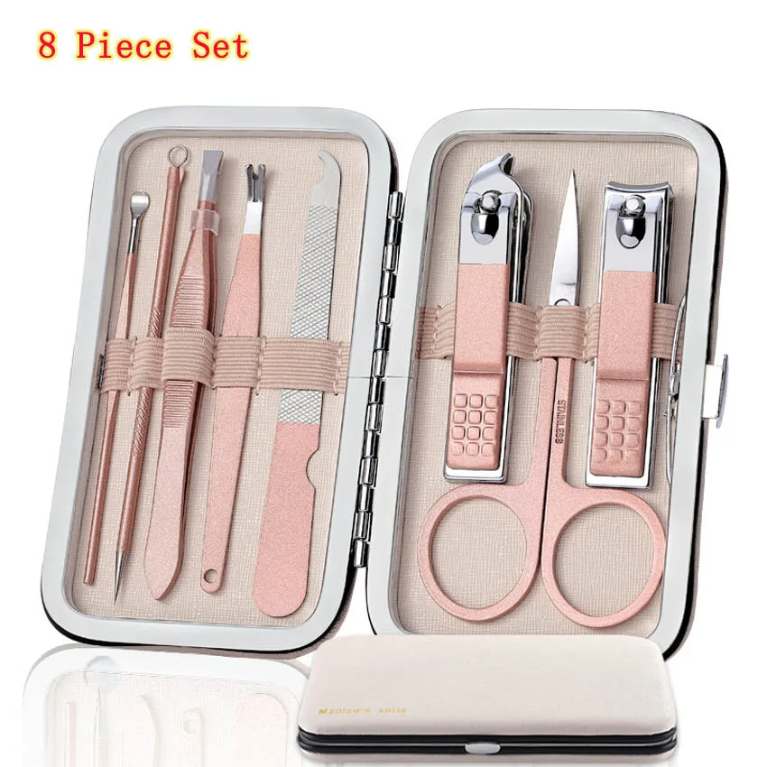 18/15/16/13/12/10/8 pcs Rose Gold Nail Clipper Set Stainless Steel Gradient Color Nail ScissorsTweezer Foot Hand Care Tools Kit
18/15/16/13/12/10/8 pcs Rose Gold Nail Clipper Set Stainless Steel Gradient Color Nail ScissorsTweezer Foot Hand Care Tools Kit