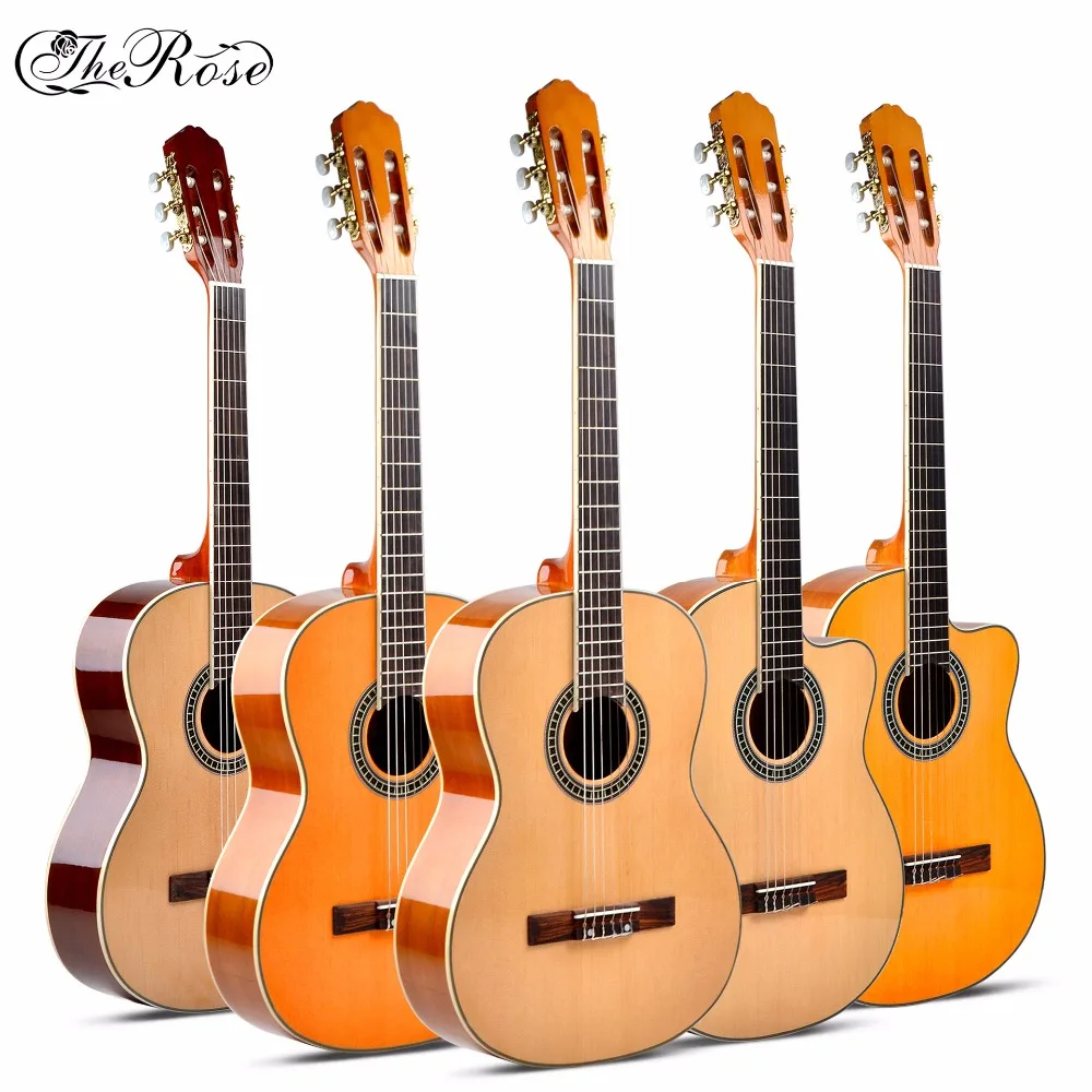 Фото Классическая акустическая гитара Flattop 39 дюймов 6 струн Picea Asperata из липы нейлоновая(China)