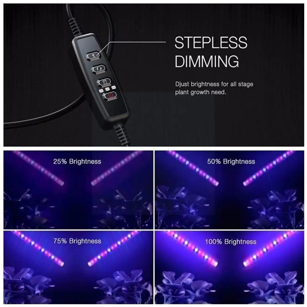 Led Plant Light Double Double Tube Growth Light Clip Is Suitable For Family Planting Flower Seeds Indoor Planting Box C5t0
Led Plant Light Double Double Tube Growth Light Clip Is Suitable For Family Planting Flower Seeds Indoor Planting Box C5t0