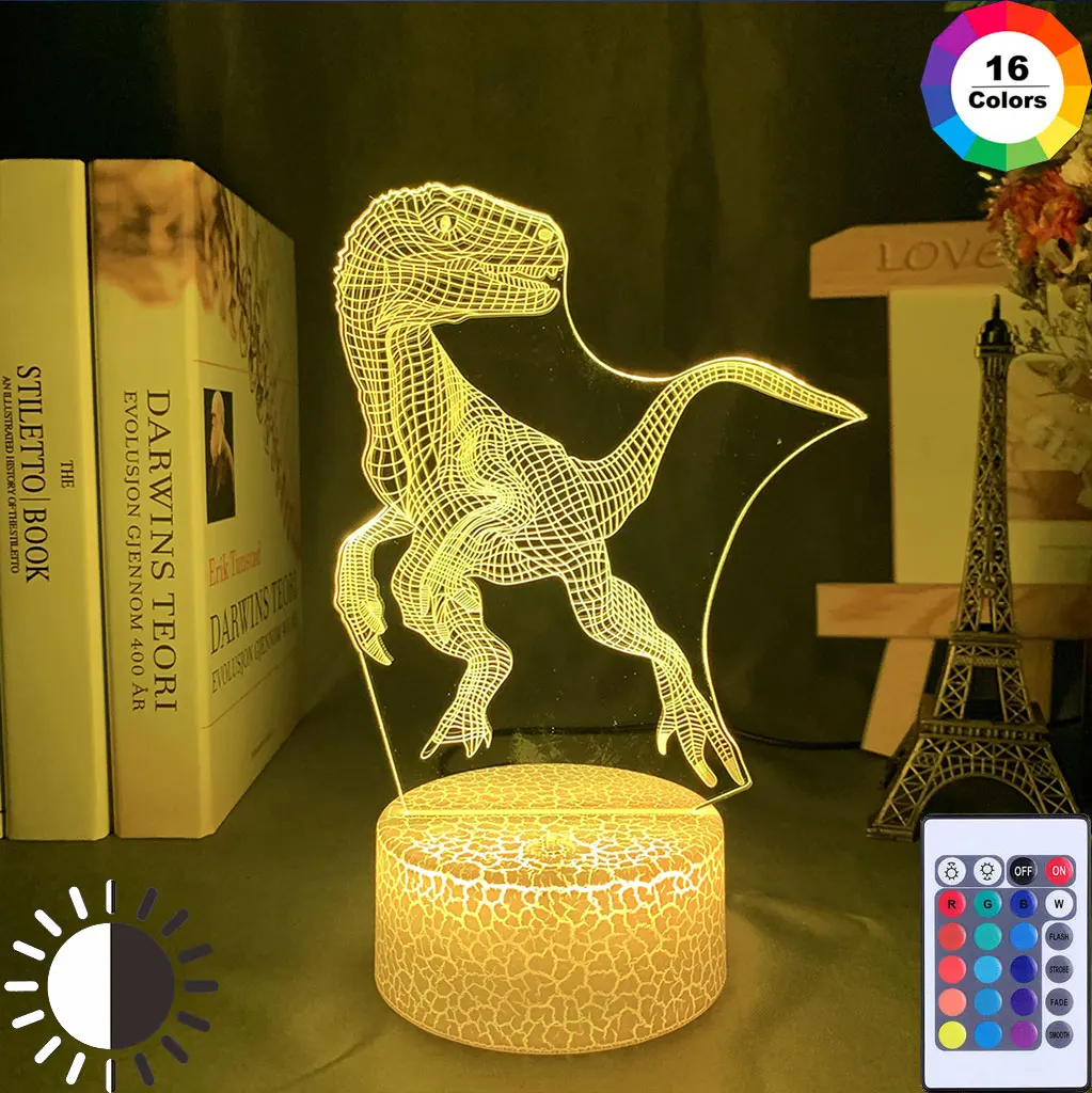 Newest Dinosaur 3D Lamp USB LED 7Colors Nightlight Tanystropheus Lguanodon Lampa Gift For Kids Boys Creative Toy Home Decoration
Newest Dinosaur 3D Lamp USB LED 7Colors Nightlight Tanystropheus Lguanodon Lampa Gift For Kids Boys Creative Toy Home Decoration