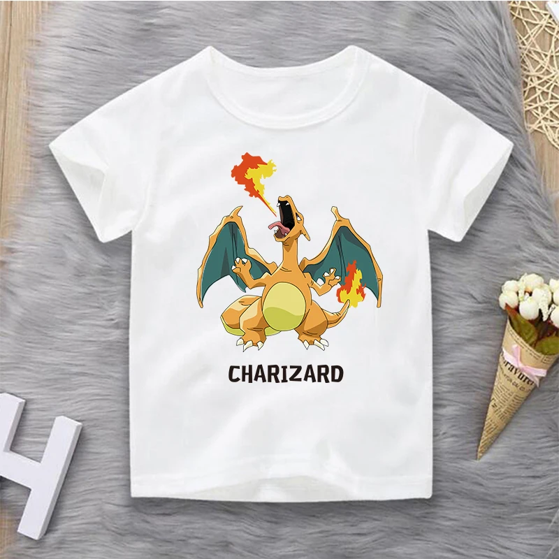 Pokemon T-shirts for Kids Fashion Charmander Printing T Shirt Boys Children Clothing New Style Baby Girls Clothes Top Casual Tee
Pokemon T-shirts for Kids Fashion Charmander Printing T Shirt Boys Children Clothing New Style Baby Girls Clothes Top Casual Tee