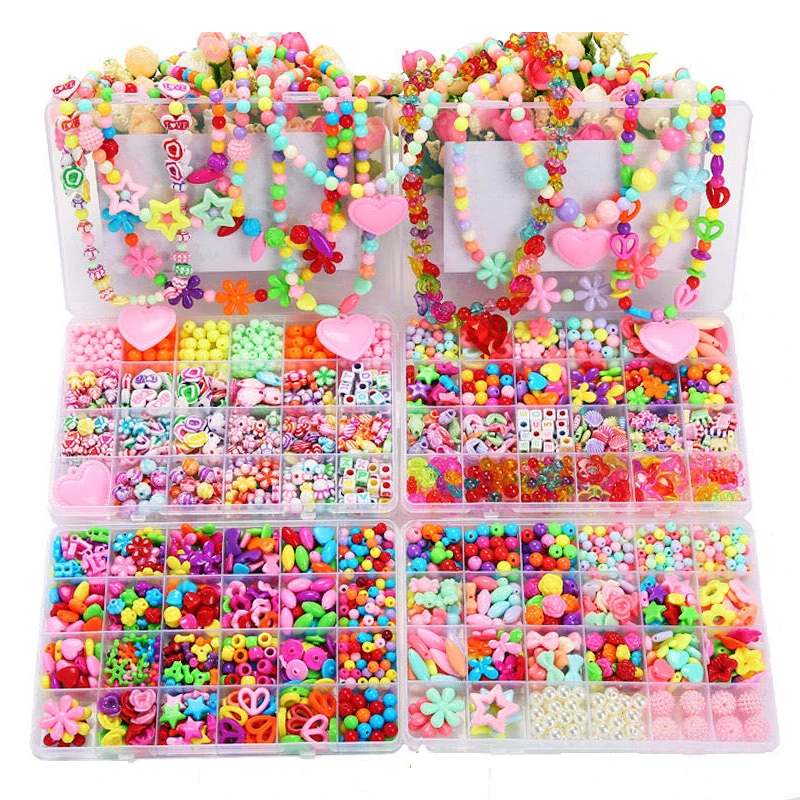 24 Grid DIY Handmade Beads Toys For Children With Accessory Set Girl Weaving Bracelet Jewelry Making Toys Creative Children Gift
24 Grid DIY Handmade Beads Toys For Children With Accessory Set Girl Weaving Bracelet Jewelry Making Toys Creative Children Gift
