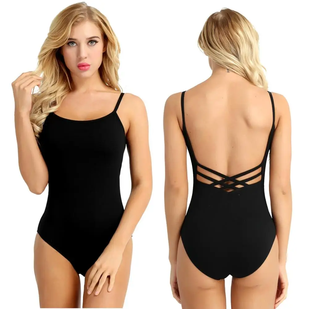 Women Spaghetti Straps Built-in Bra Sports Bodysuit Solid Color Professional Ballet Gymnastics Leotard Competition Dance Wear
Women Spaghetti Straps Built-in Bra Sports Bodysuit Solid Color Professional Ballet Gymnastics Leotard Competition Dance Wear