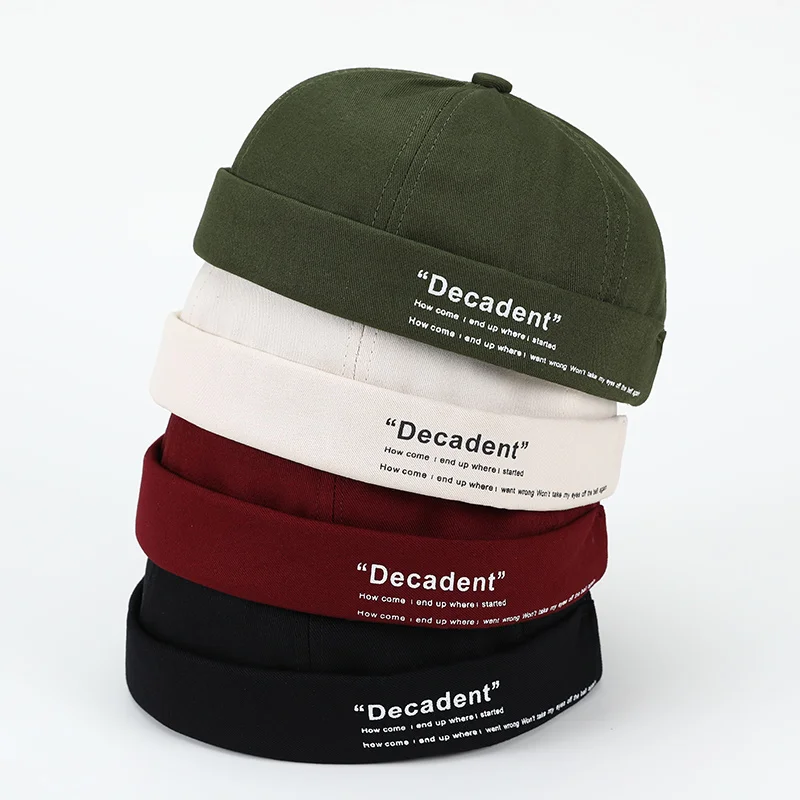 Beanie Hats Letter printing snapback Men's Caps women Milk Hat Brimless Hip Hop Hat Cotton Retro kpop Cap for boy DZM004
Beanie Hats Letter printing snapback Men's Caps women Milk Hat Brimless Hip Hop Hat Cotton Retro kpop Cap for boy DZM004