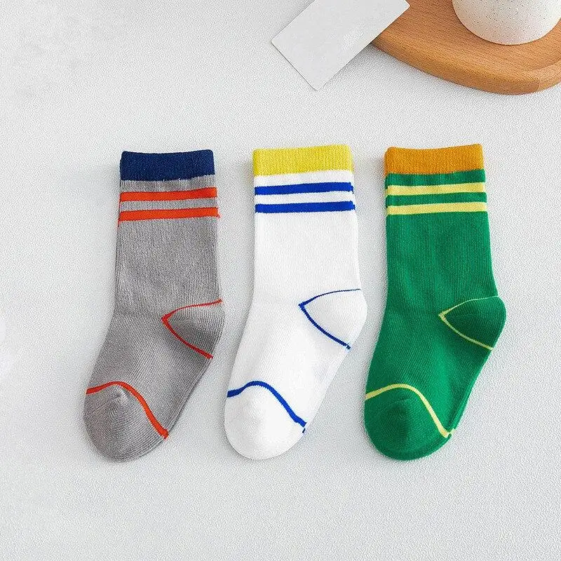 3pairs/set Children's Socks Cotton Soft Socks Fashion Colorful Boy Striped Casual Socks for Children Girls Kids Sport Socks 1-8Y
3pairs/set Children's Socks Cotton Soft Socks Fashion Colorful Boy Striped Casual Socks for Children Girls Kids Sport Socks 1-8Y