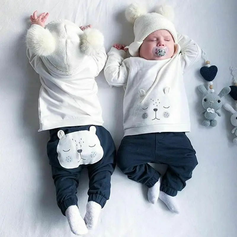 2pcs Newborn Toddler Infant Baby Boy Girl Clothes T-shirt Tops Pants Outfits Set
2pcs Newborn Toddler Infant Baby Boy Girl Clothes T-shirt Tops Pants Outfits Set