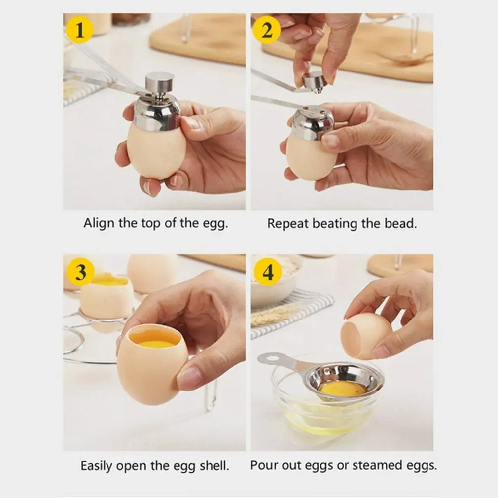 2.5CM Eggshell Topper Cutter Stainless Steel Egg Cracker Opener Remover Kitchen Tools Stainless Steel Egg Topper
2.5CM Eggshell Topper Cutter Stainless Steel Egg Cracker Opener Remover Kitchen Tools Stainless Steel Egg Topper