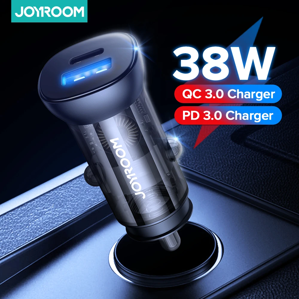 

Joyroom 38W Car Charger USB Fast Charger Mini With QC 3.0 PD3.0 Quick Charge Type C PD Charger For iPhone 12 For Huawei Xiaomi